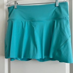 Athleta Tennis/Running Skort Teal 13.5 length Large